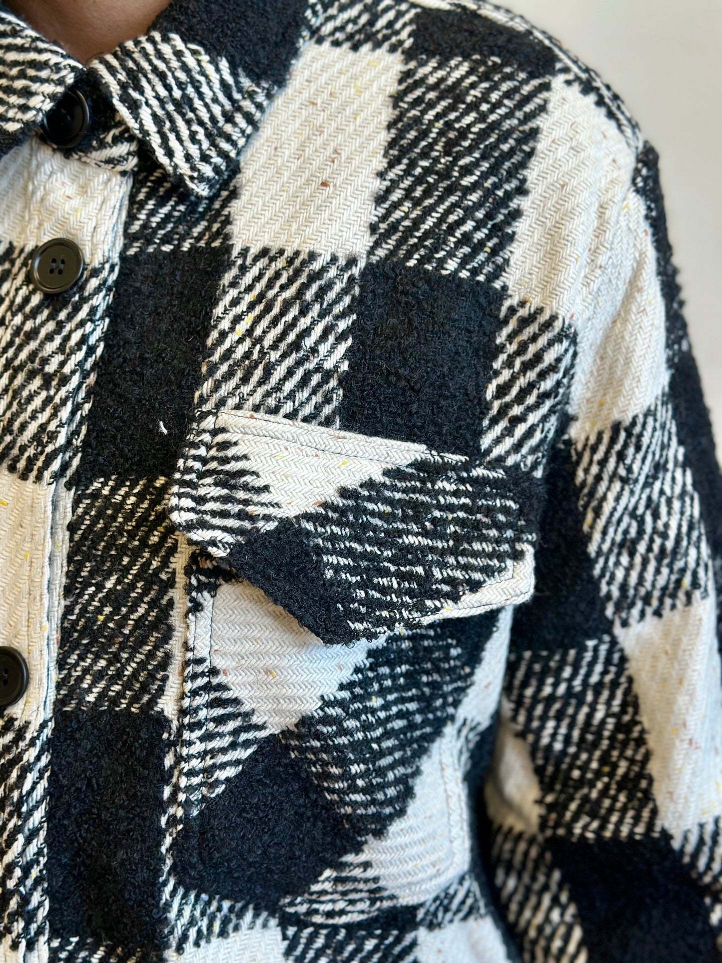 Houndstooth Midtown Shacket