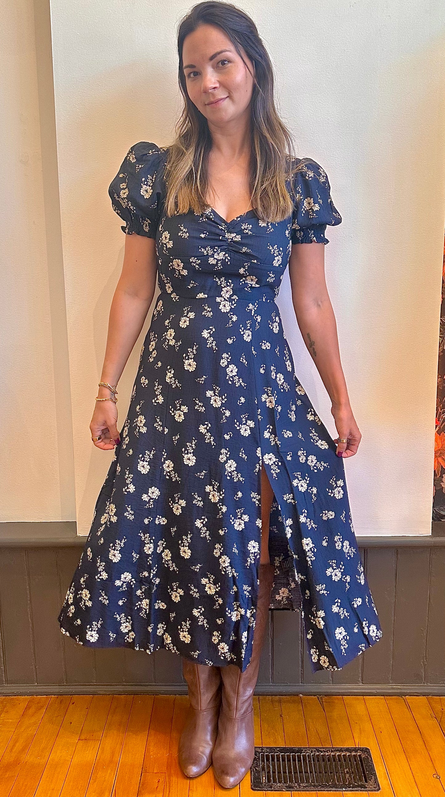 Sweetheart Slit Dress