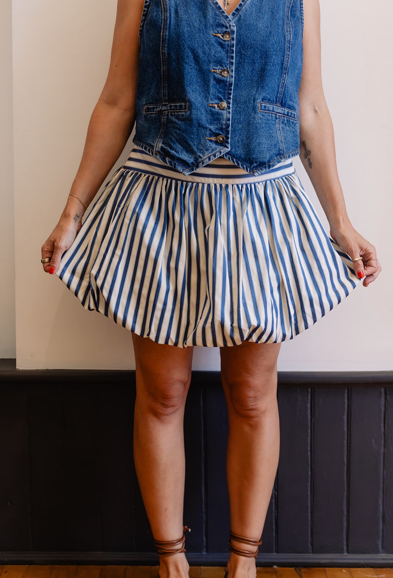Bubble Hem Skort