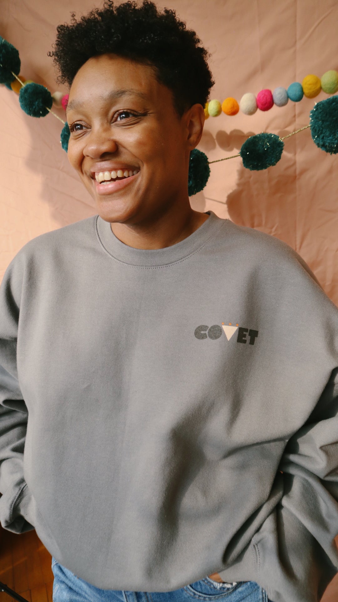 COVET Squiggle Classic Pullover