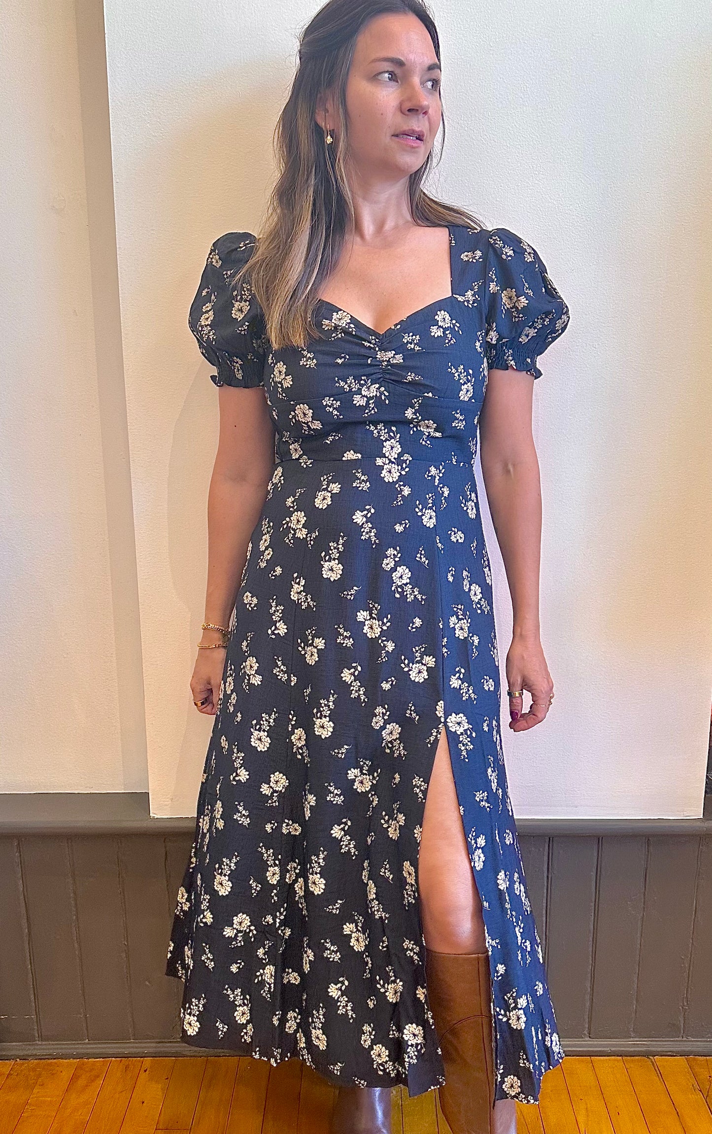 Sweetheart Slit Dress
