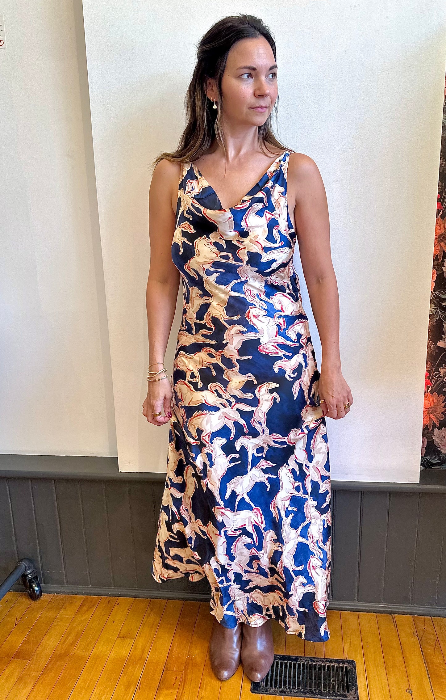 Wild Horses Twisted Strap Maxi Dress
