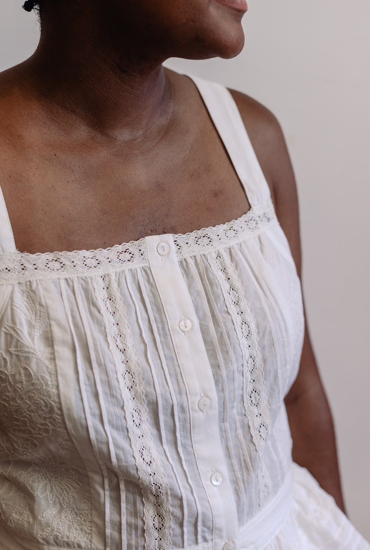 Smocked Ruffle Lace Peplum Top