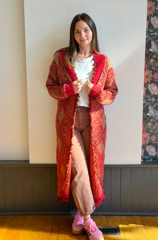 Tassel Fringe Shawl Duster