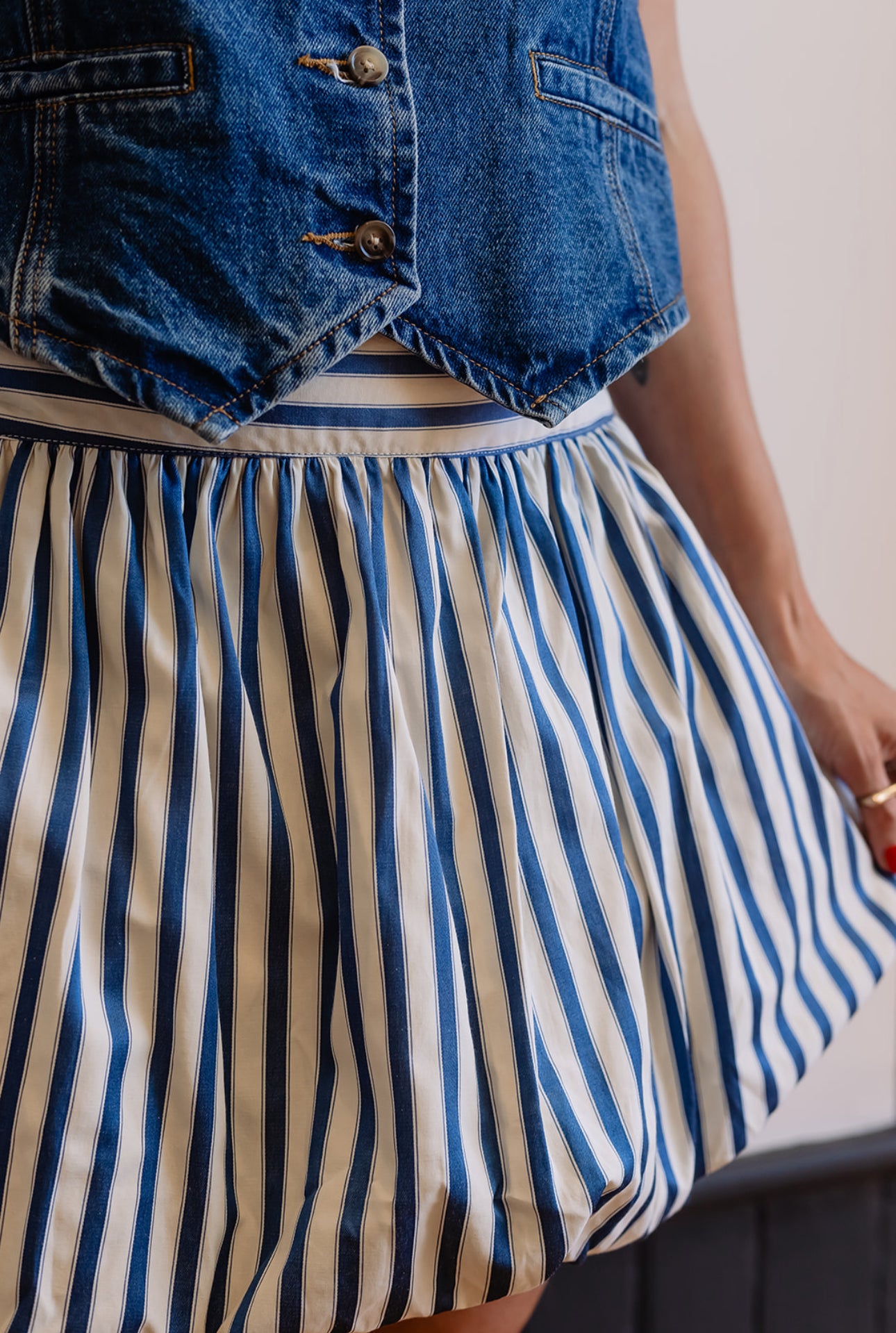 Bubble Hem Skort