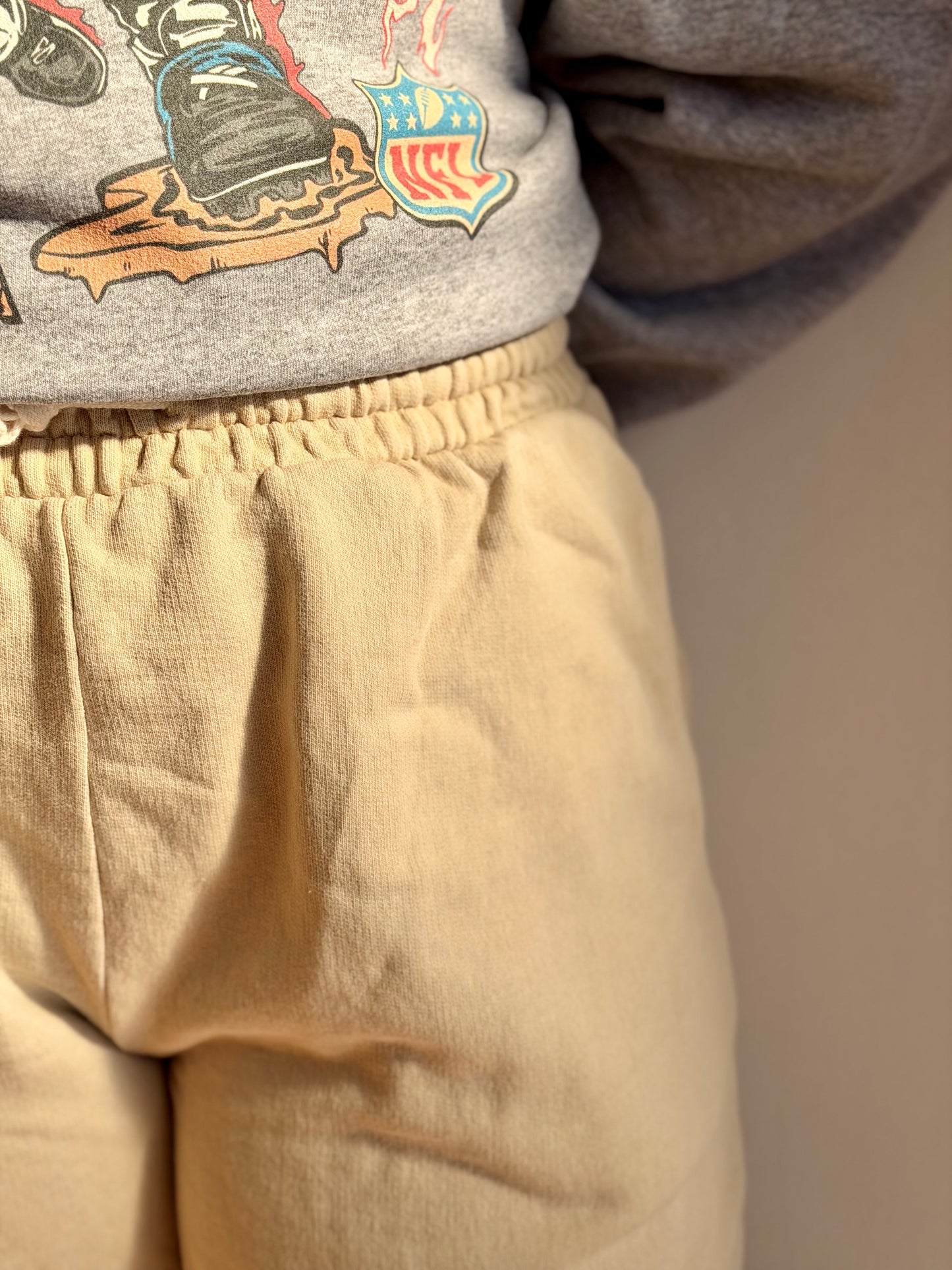 Acid Wash Wide Jogger Sweatpants