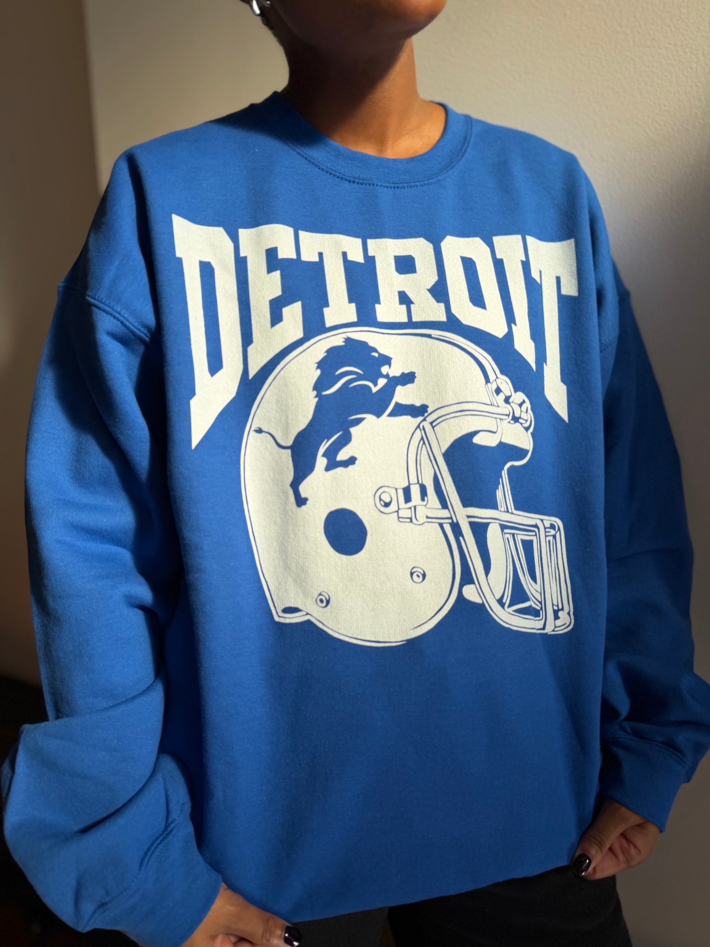 Detroit Lions Vintage Helmet Sweatshirt