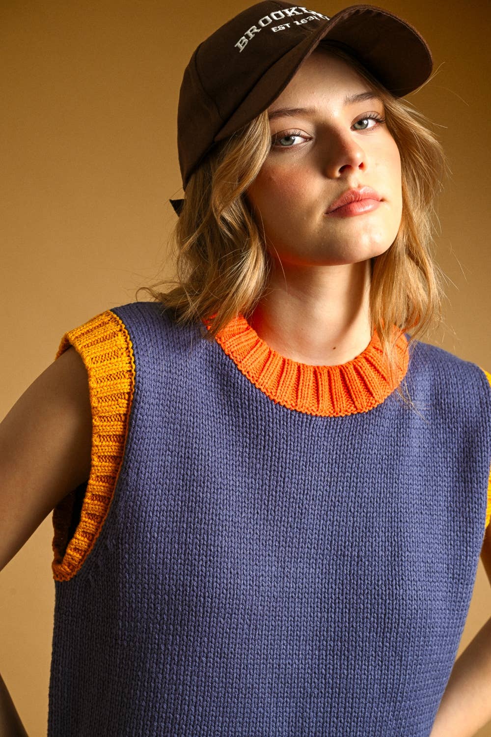 Color Block Trim Tank
