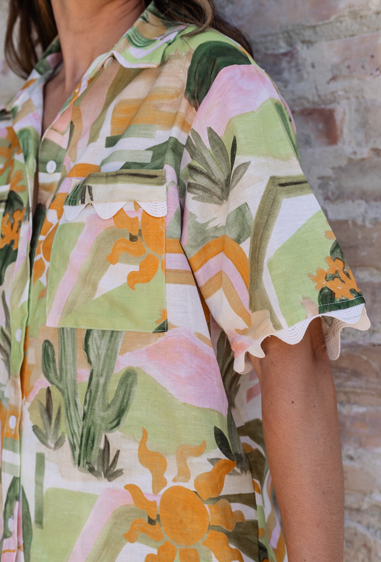 Ric-Rac Sunset Desert Print Shirt
