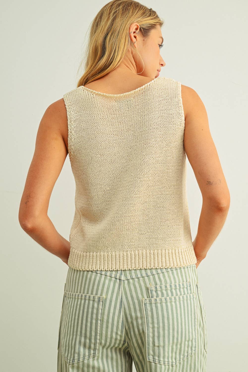 Sleeveless Knit Tank