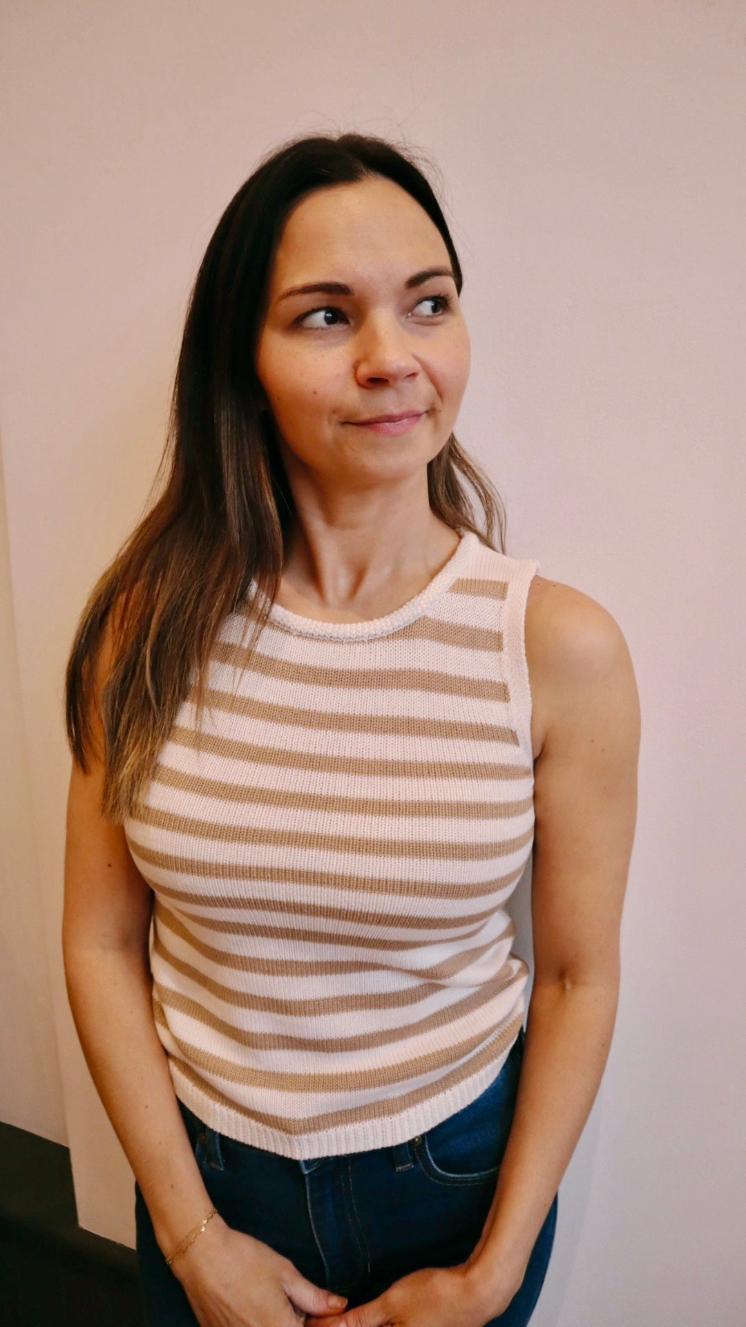Striped Sweater Tank