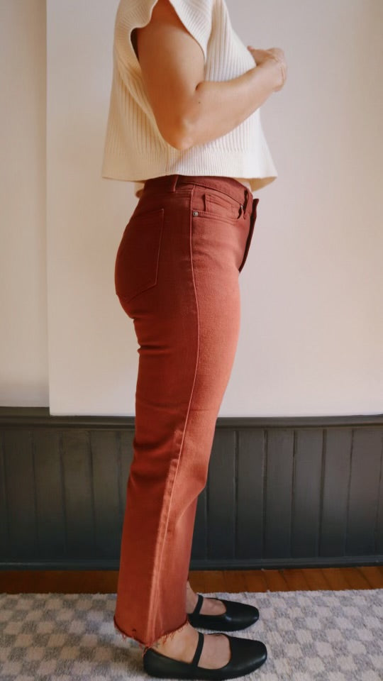 High Rise Crop Flare