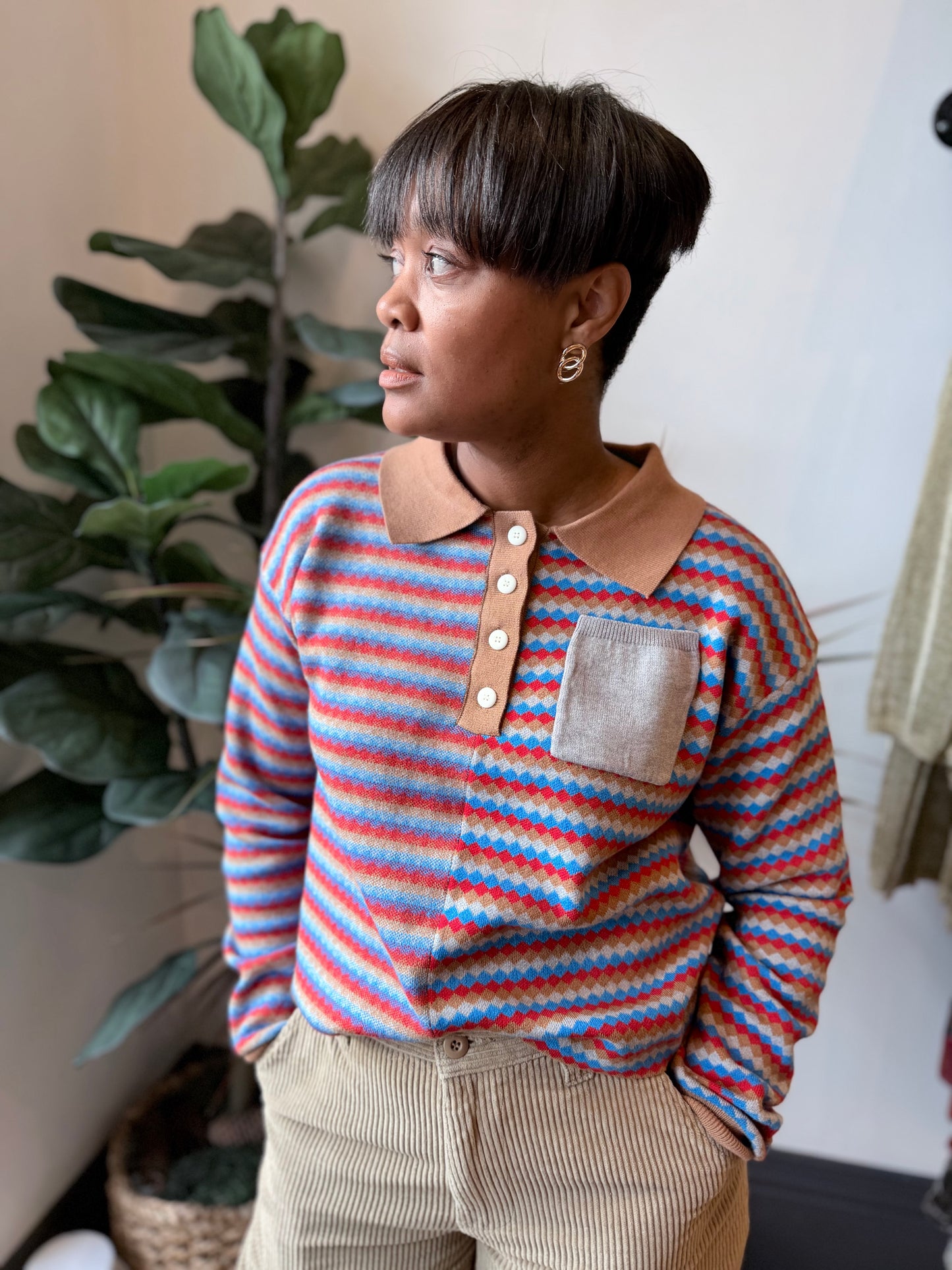 Multi-Color Striped Sweater