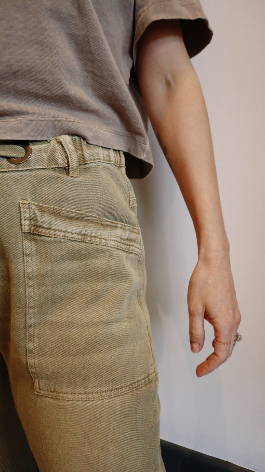 Pull-on Slim Barrel Pant