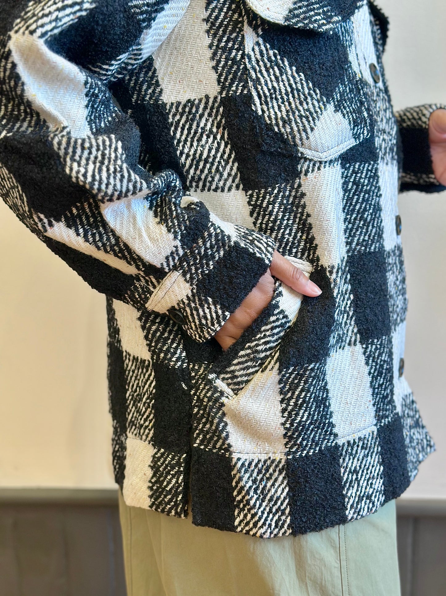 Houndstooth Midtown Shacket