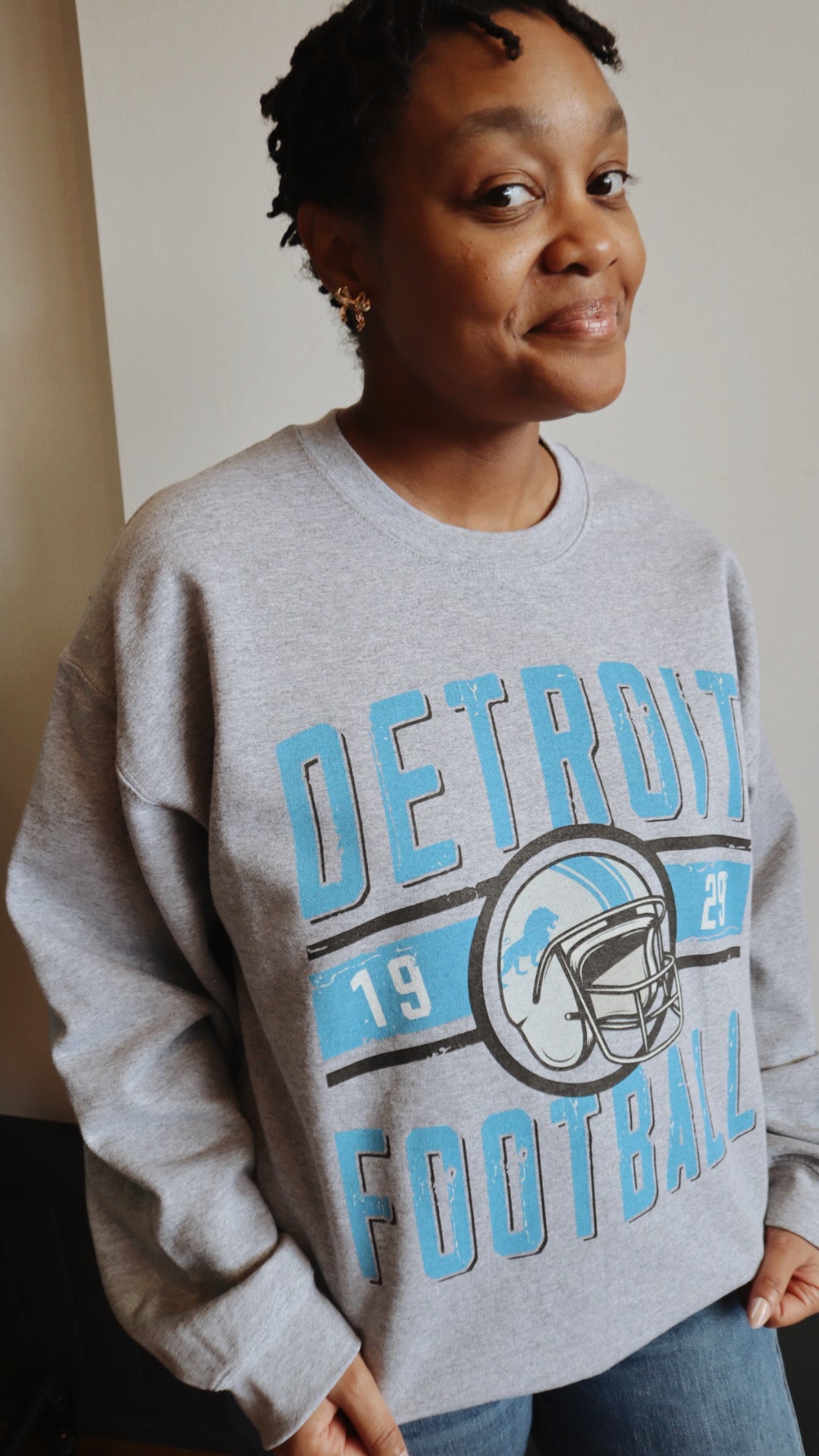 Vintage Inspired Detroit Lions Sweatshirt