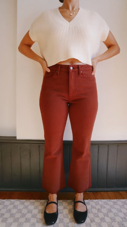 High Rise Crop Flare