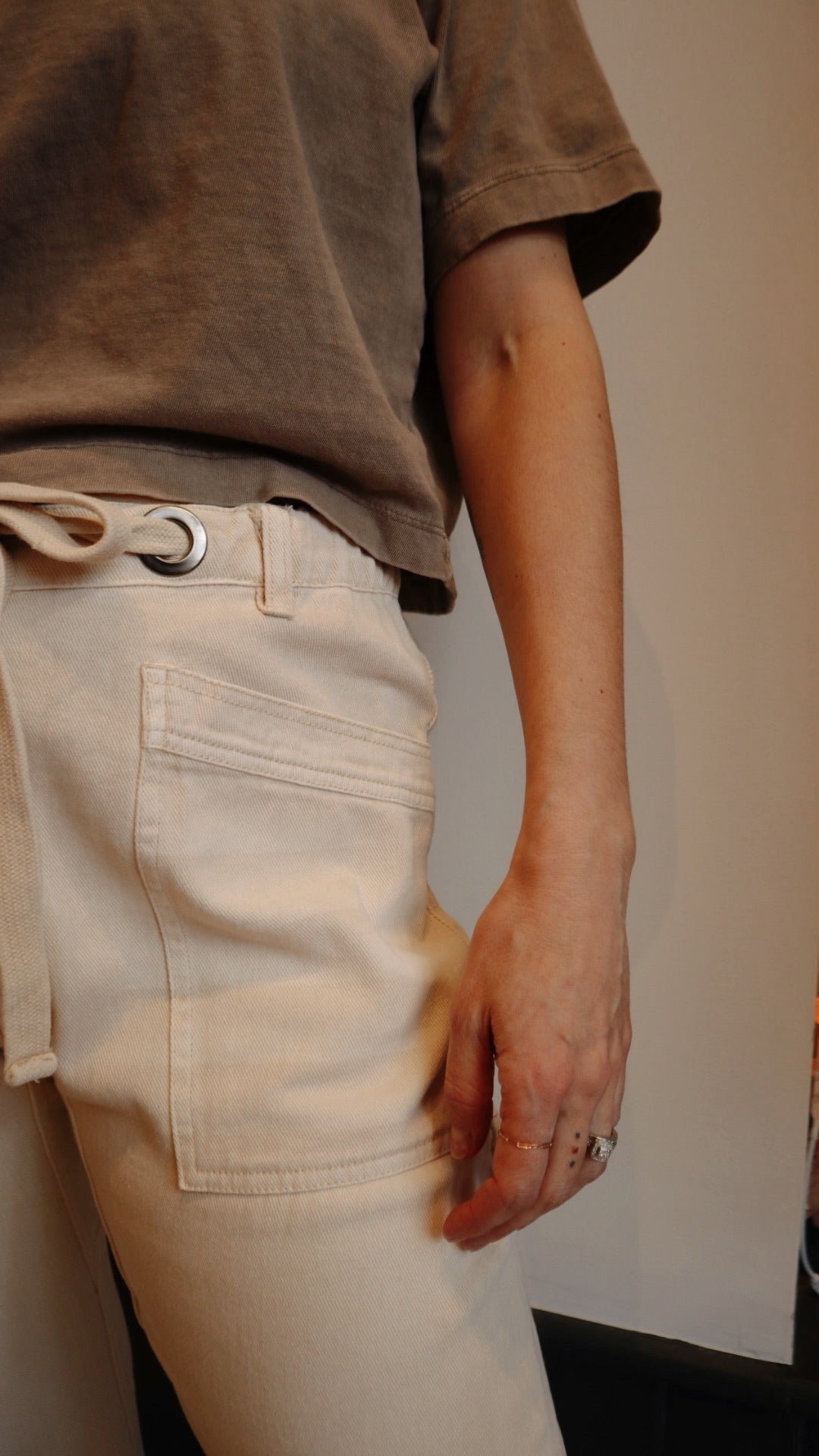 Pull-on Slim Barrel Pant