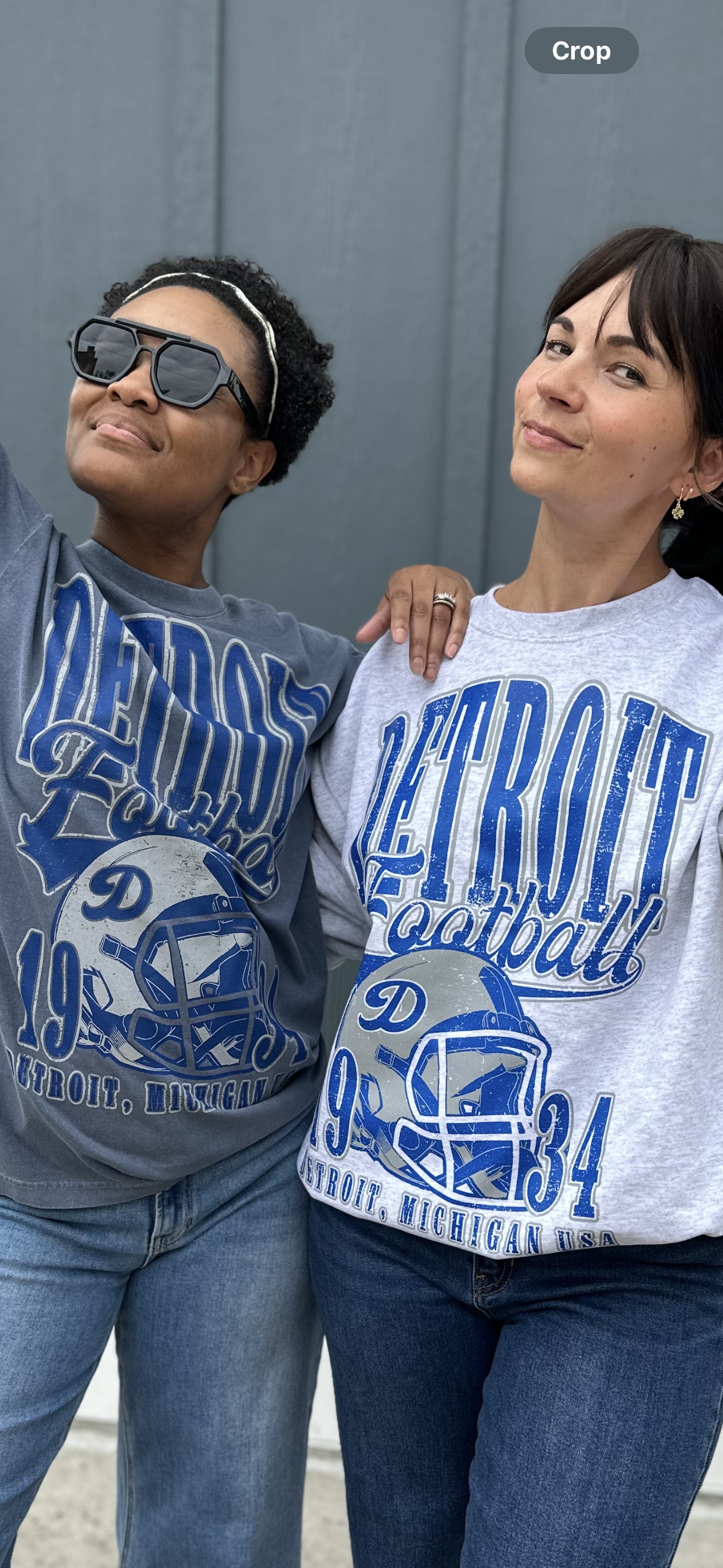 Vintage Inspired Detroit Football Sweatshirt
