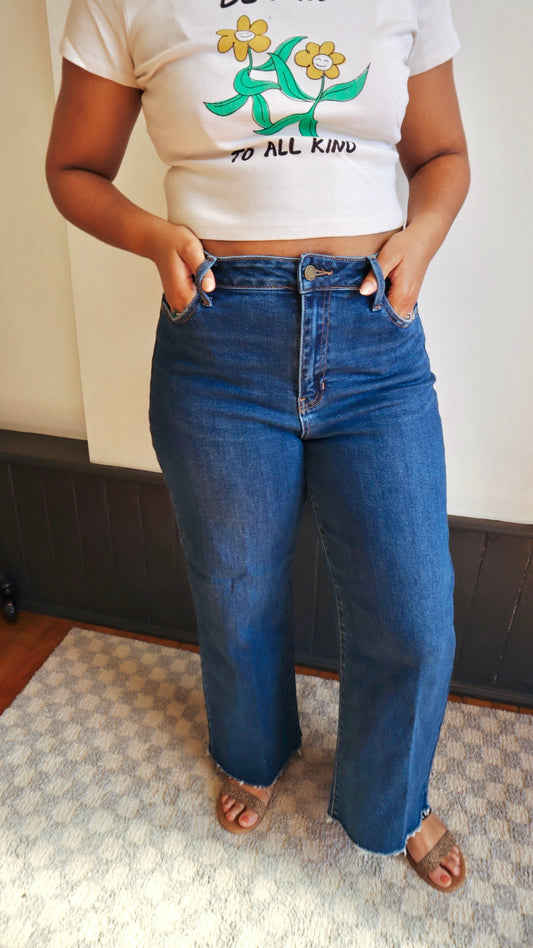 Slim Wide Crop
