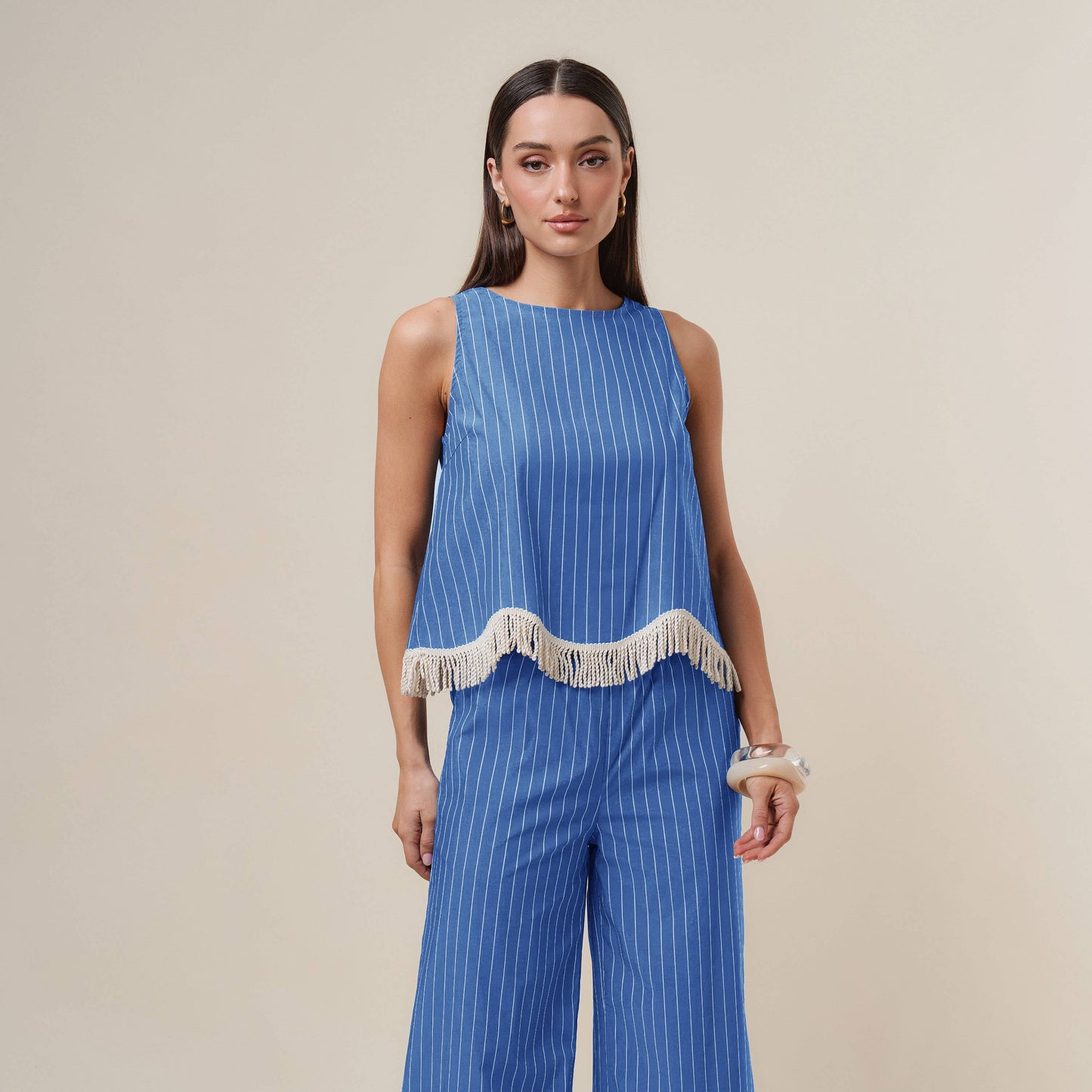 Fringe Stripe Top