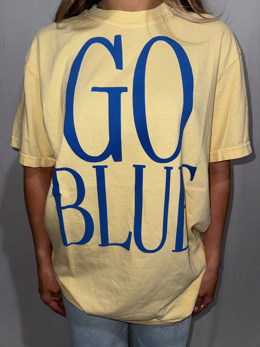 GO BLUE Michigan Puff Tee