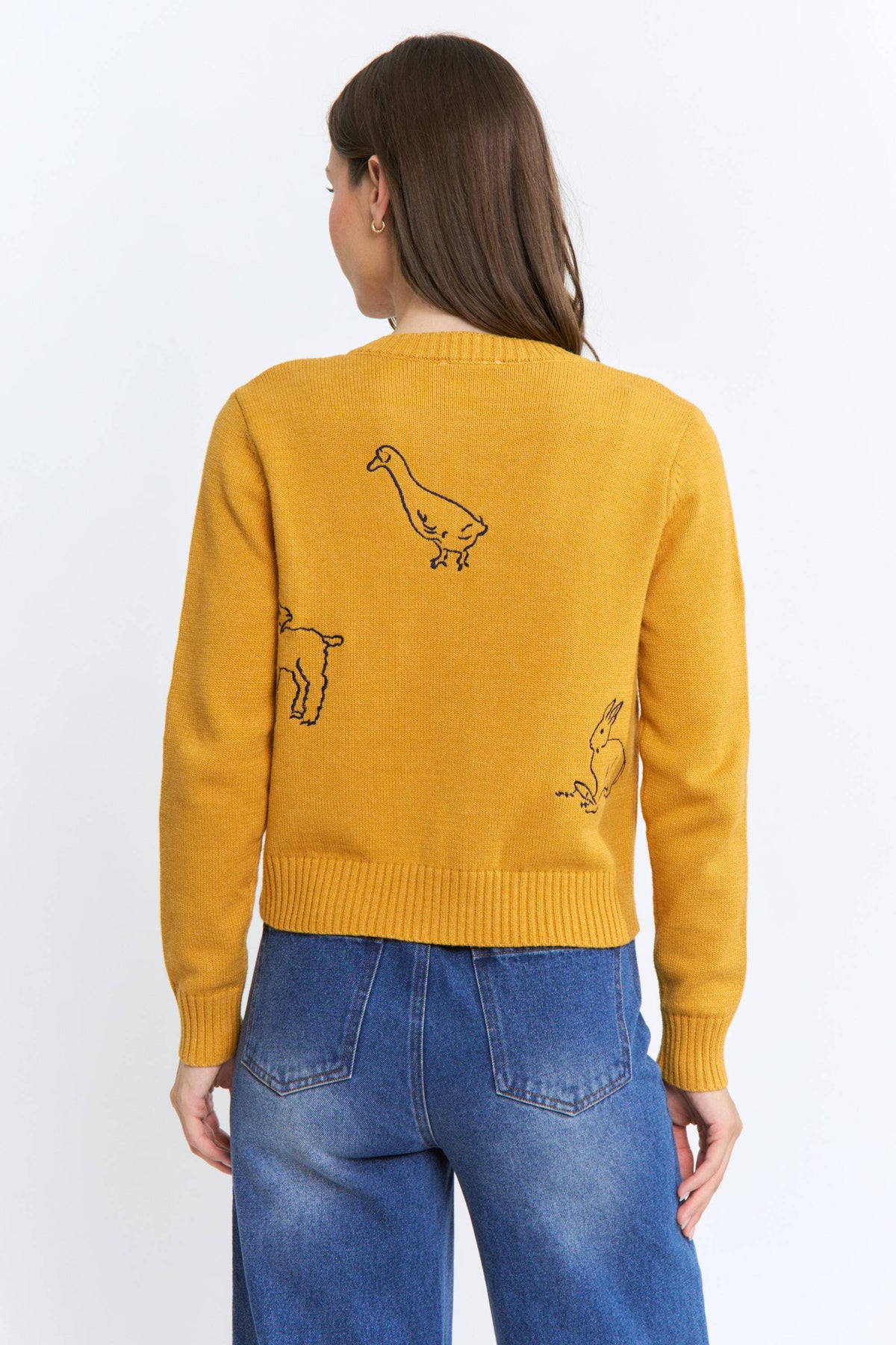 Embroidered Nature Cardigan