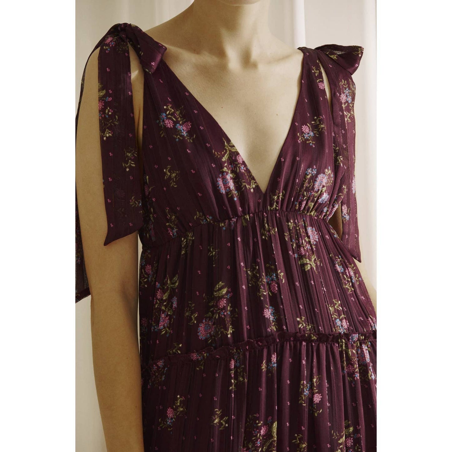 Floral Tiered Ruffle Maxi Dress
