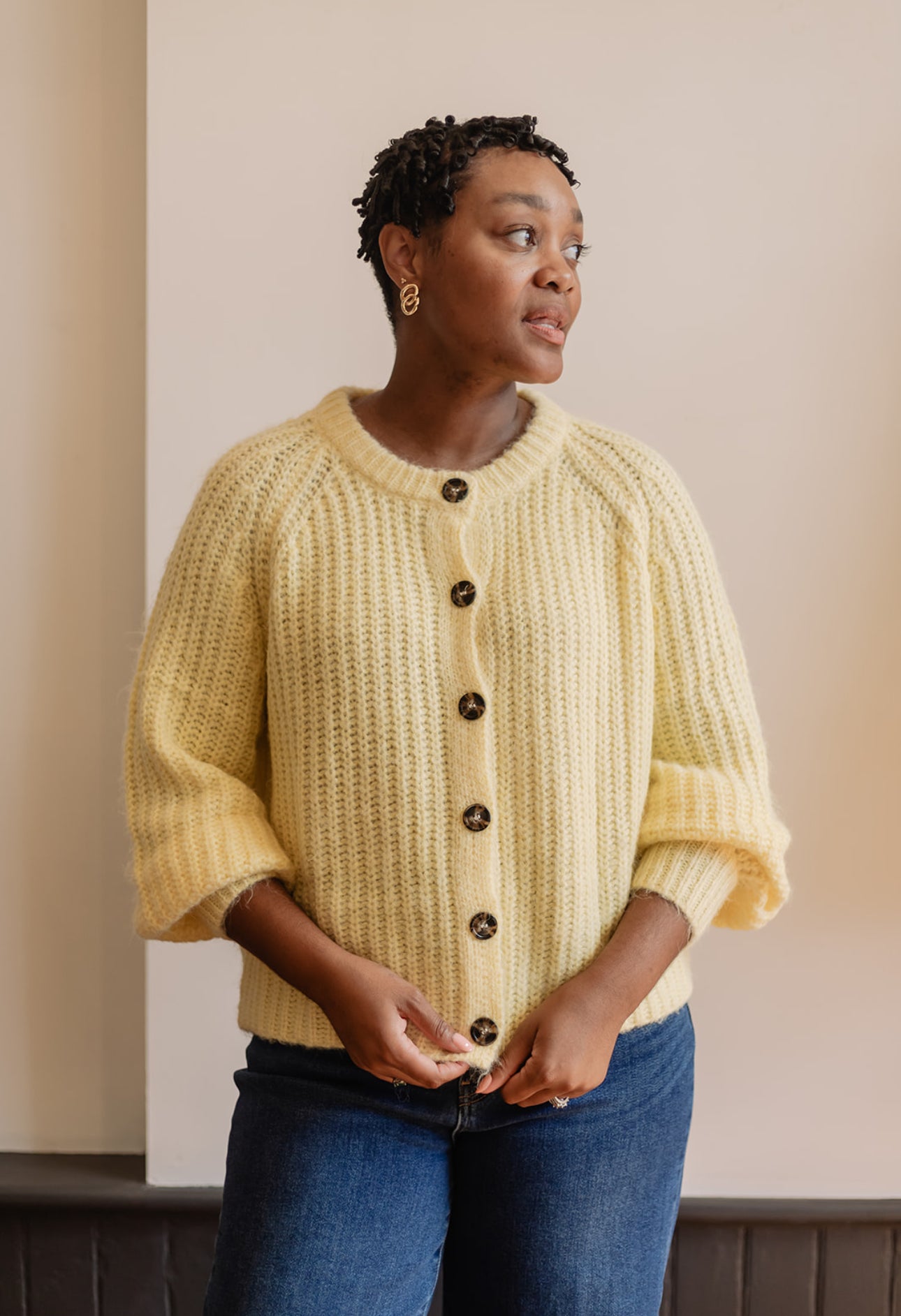 Brushed Sweater Cardigan