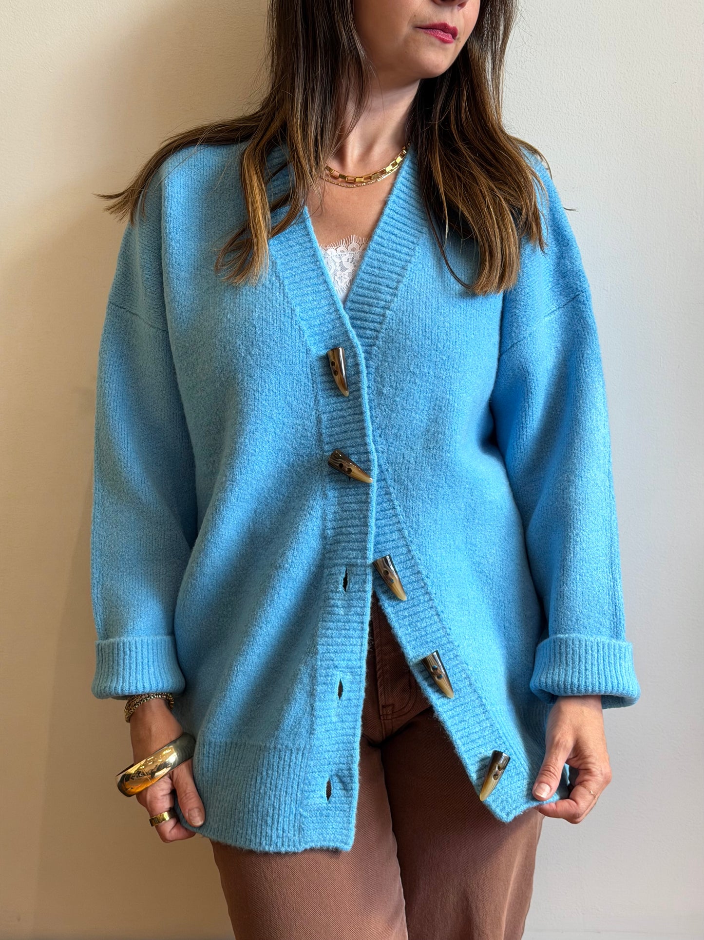 Toggle Oversized Cardigan