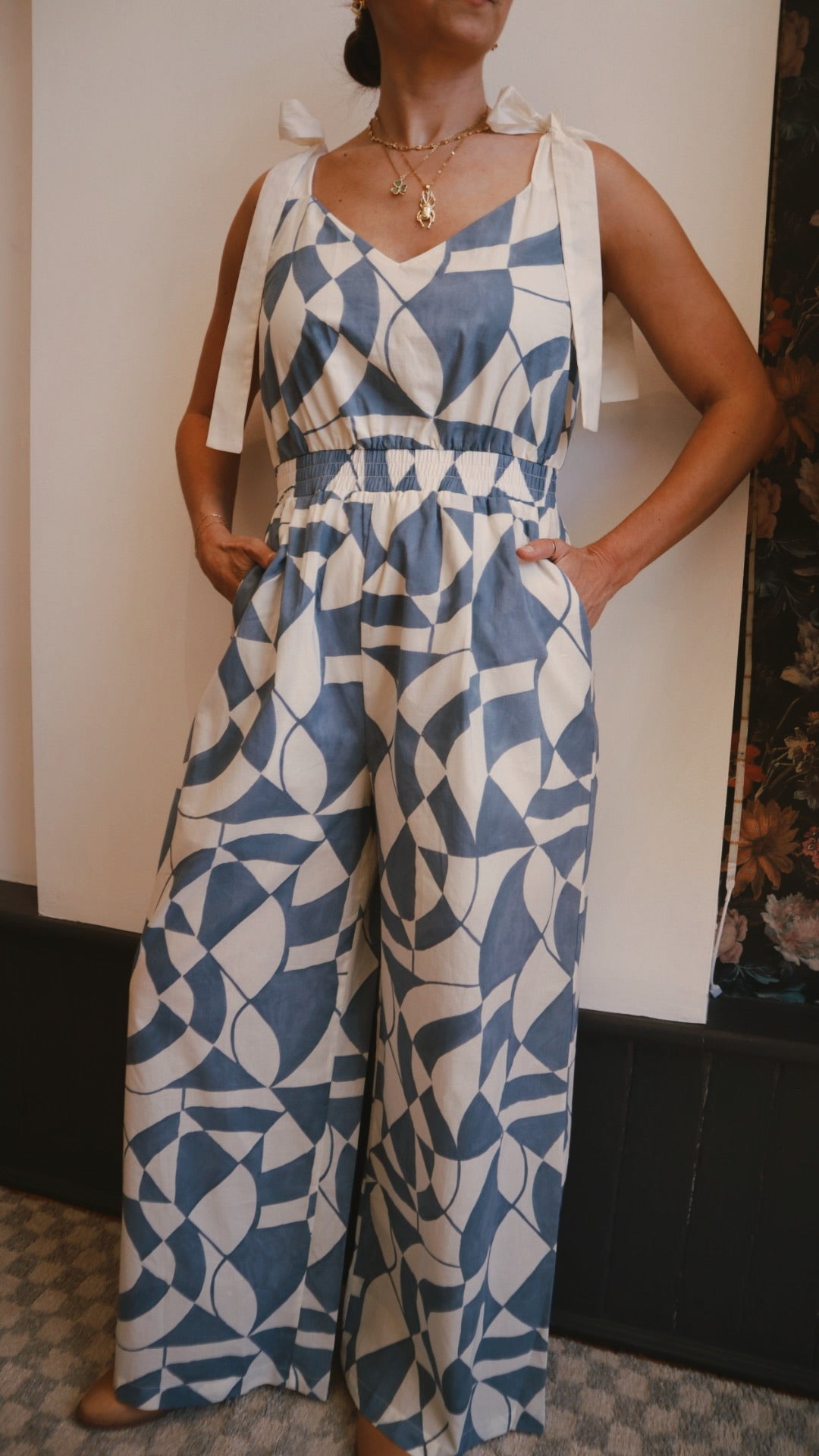Geo Wide Leg Jumpsuit