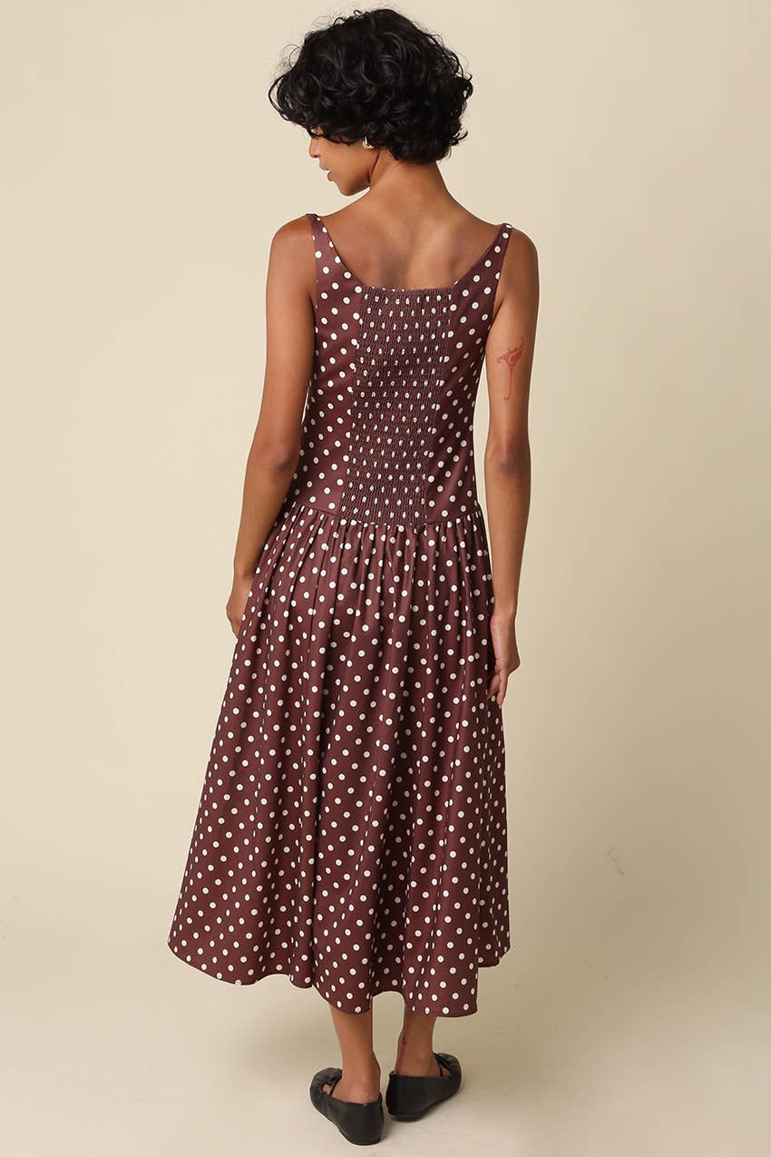 Polka Dot Midi Dress