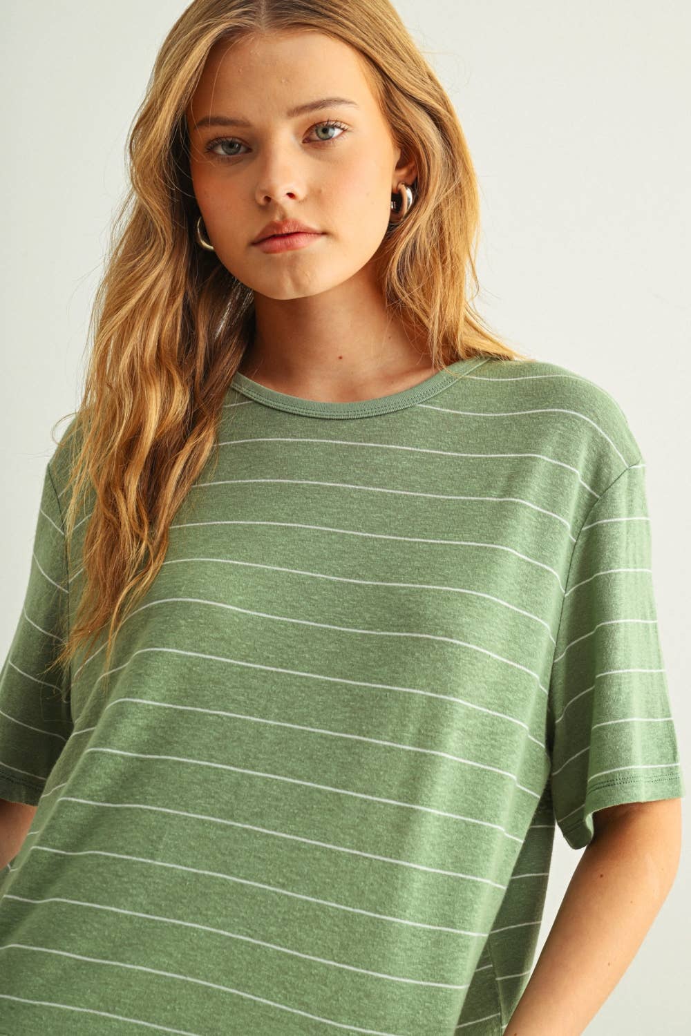 Linen Stripe Tee