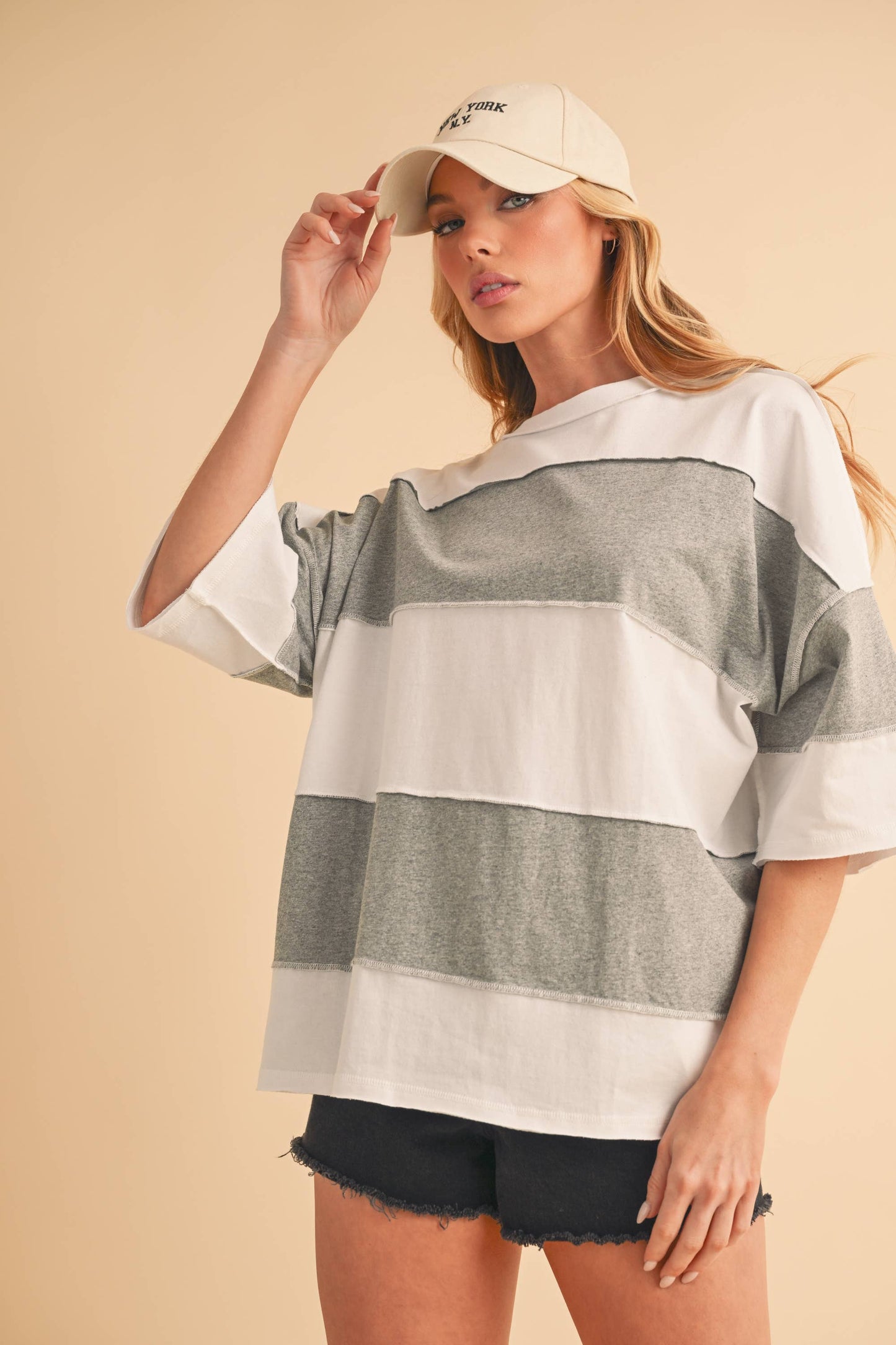 Oversized Striped Tee