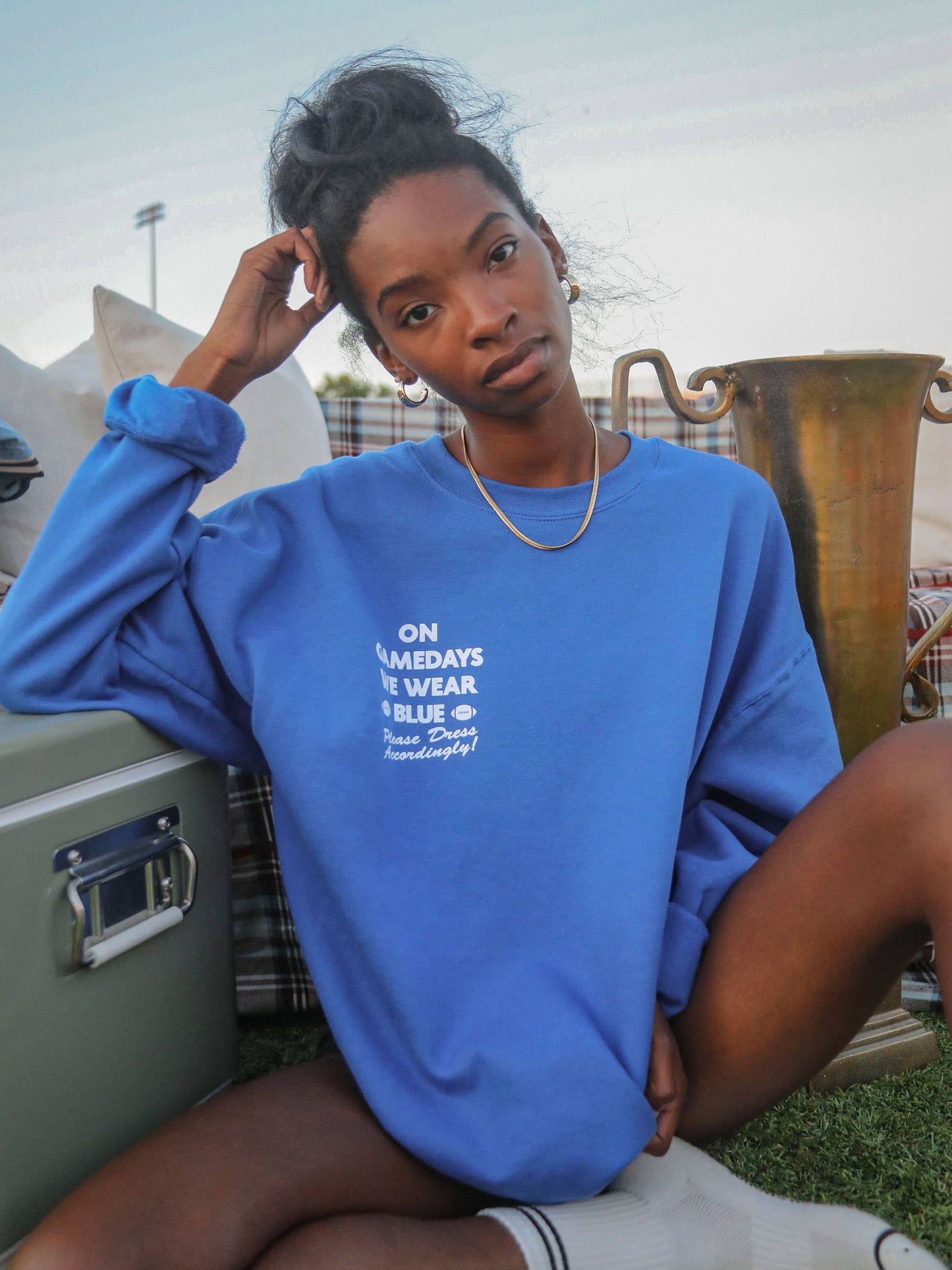 Gamedays We Wear Blue Sweatshirt