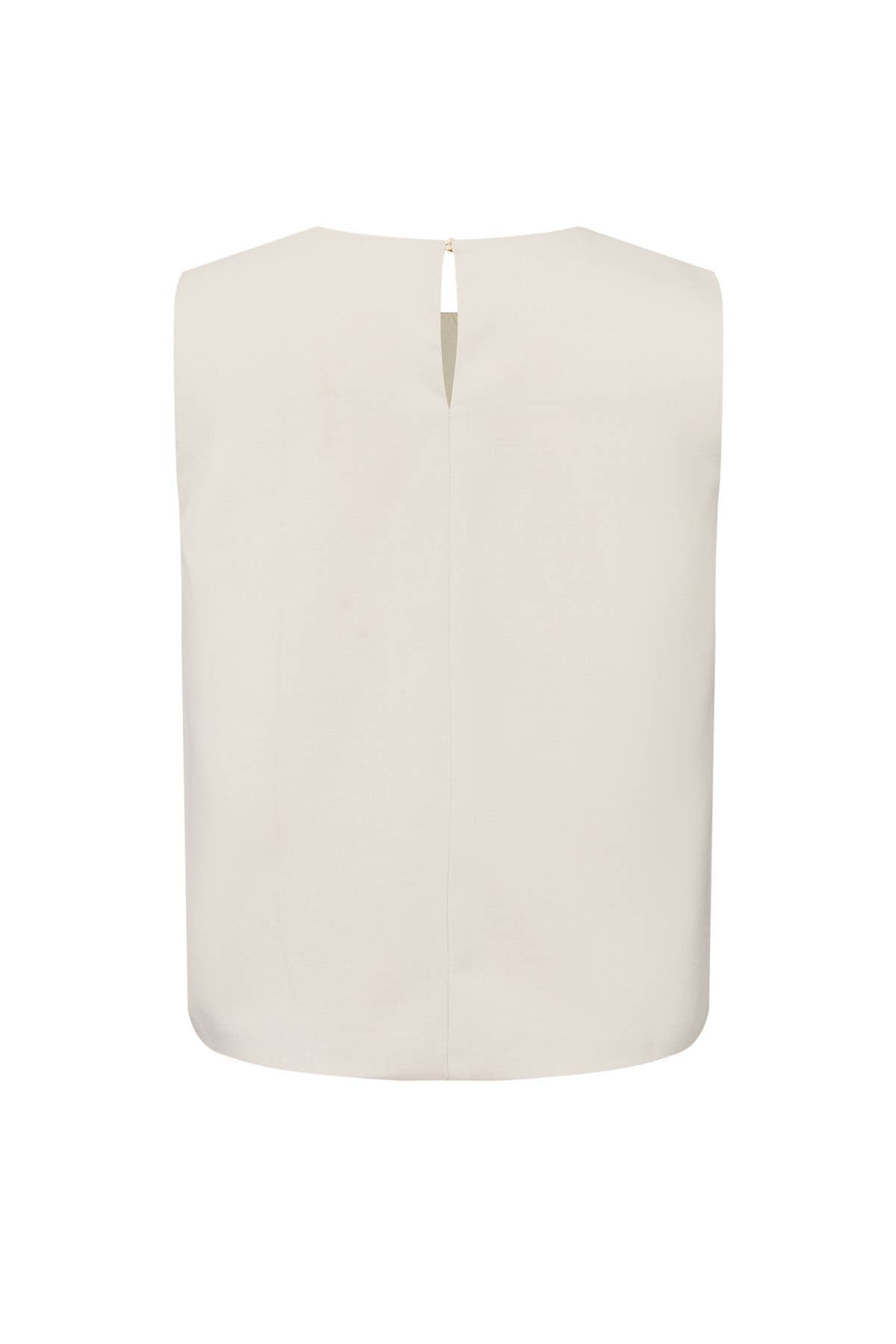 Sleeveless Woven Top with Buttons