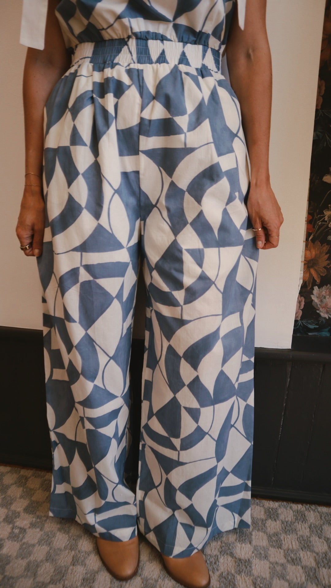 Geo Wide Leg Jumpsuit