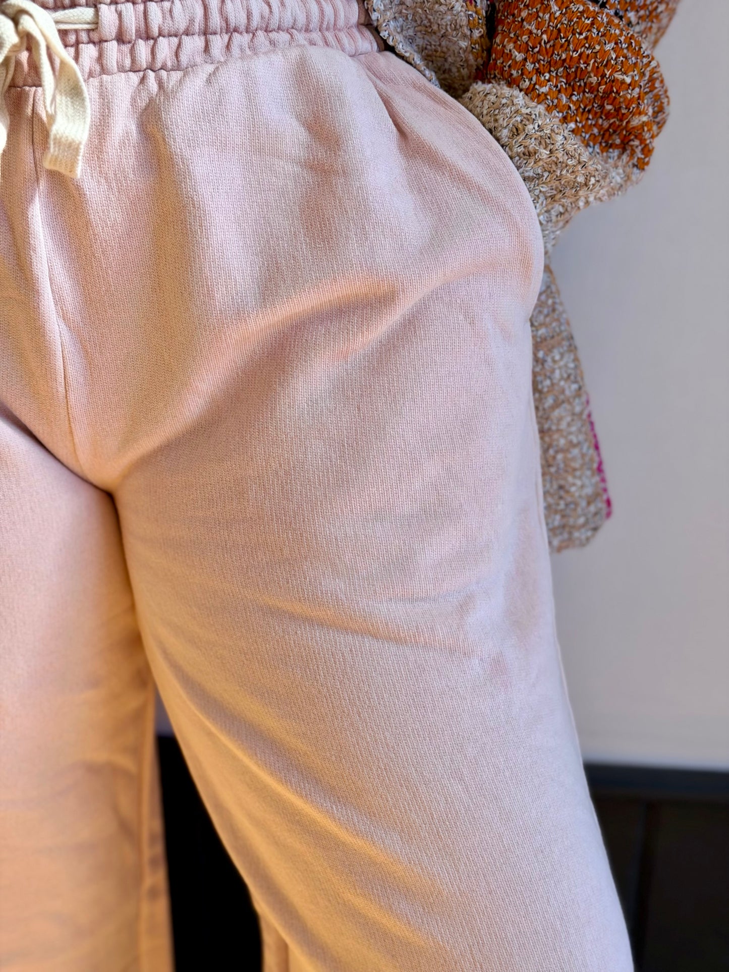 Acid Wash Wide Jogger Sweatpants