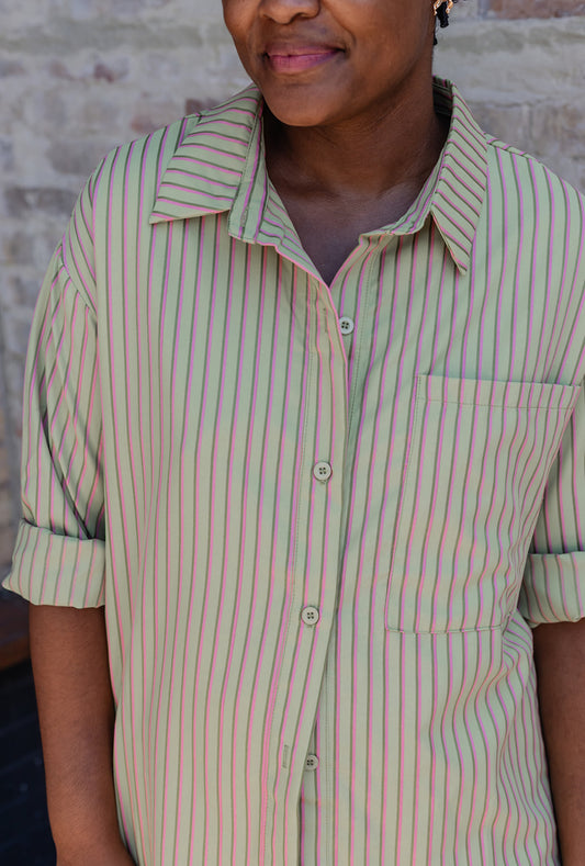 Oversized Striped Shirt