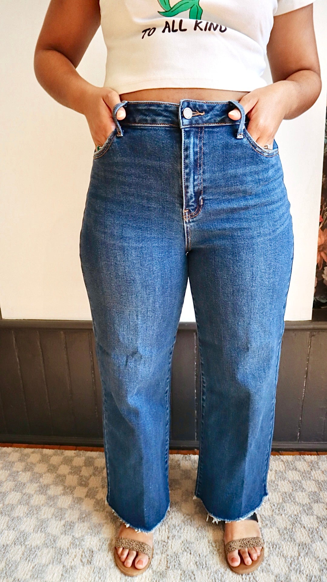 Slim Wide Crop