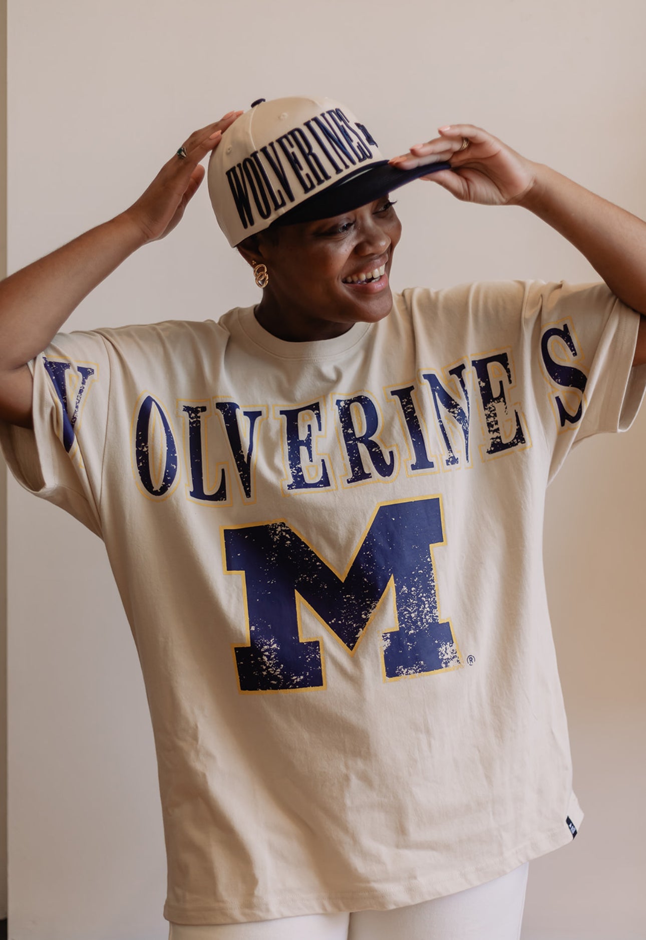 Michigan Split Oversized Band Tee