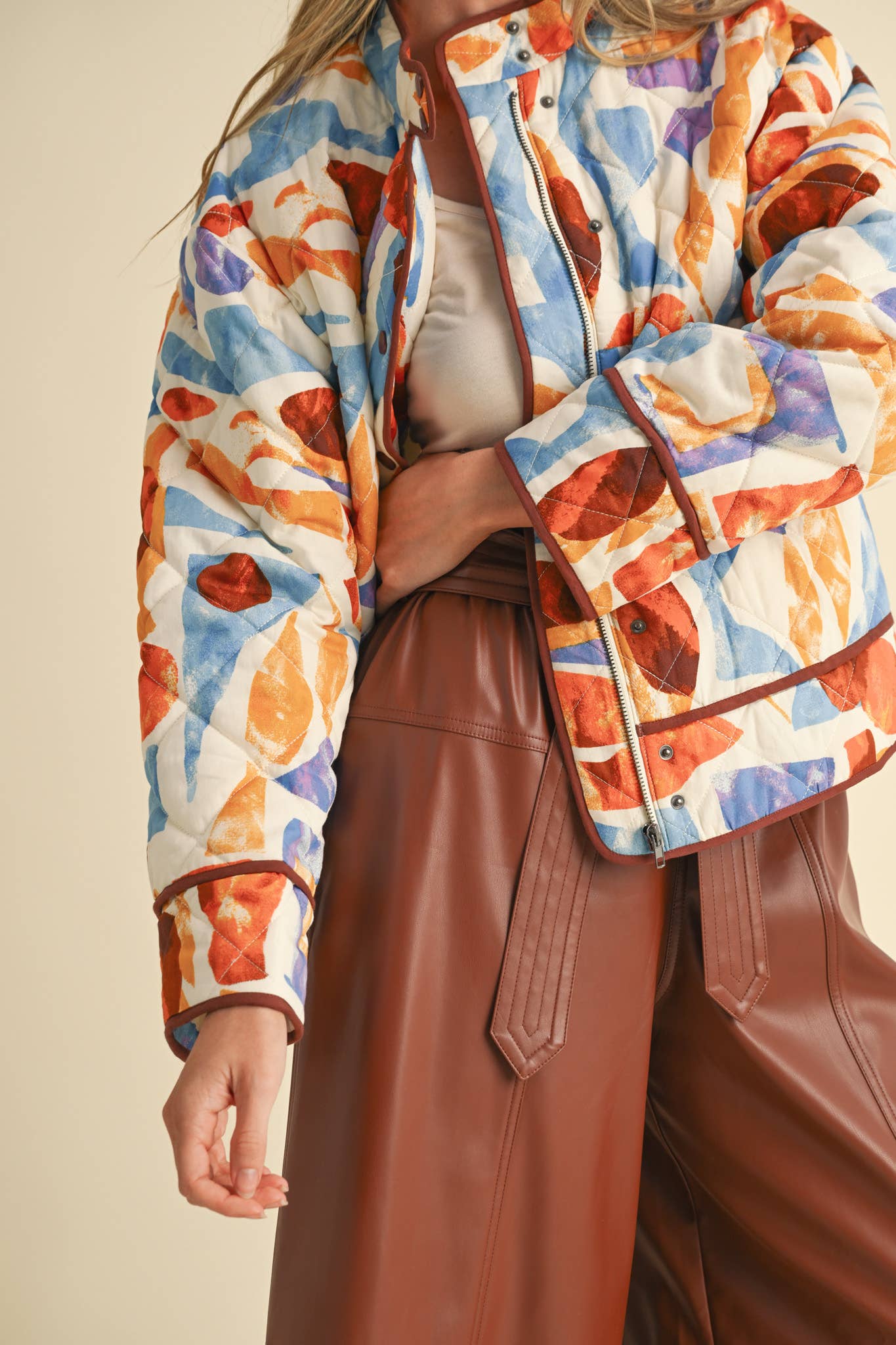 Watercolor Quilted Jacket