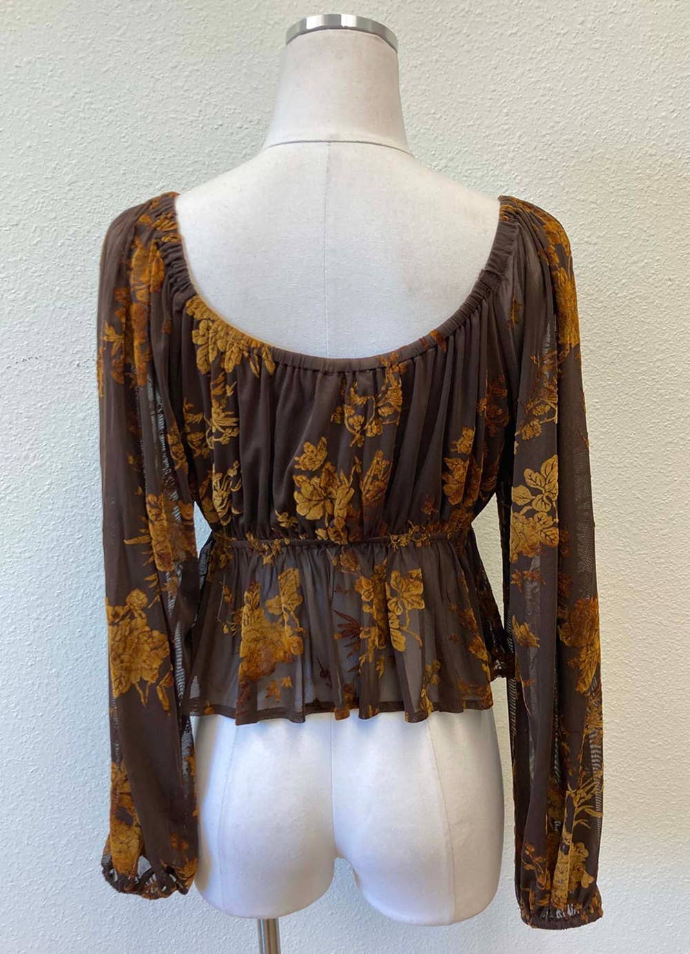 Velvet Burnout Blouse