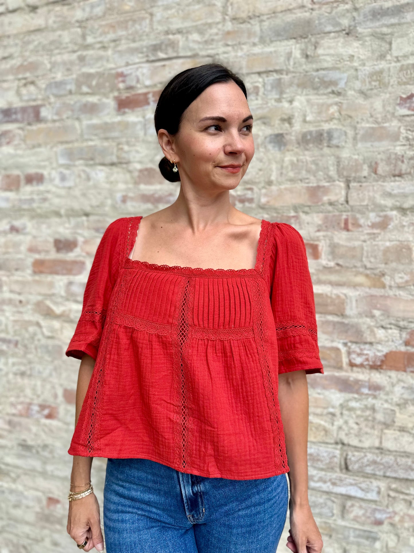 Woven Boho Blouse