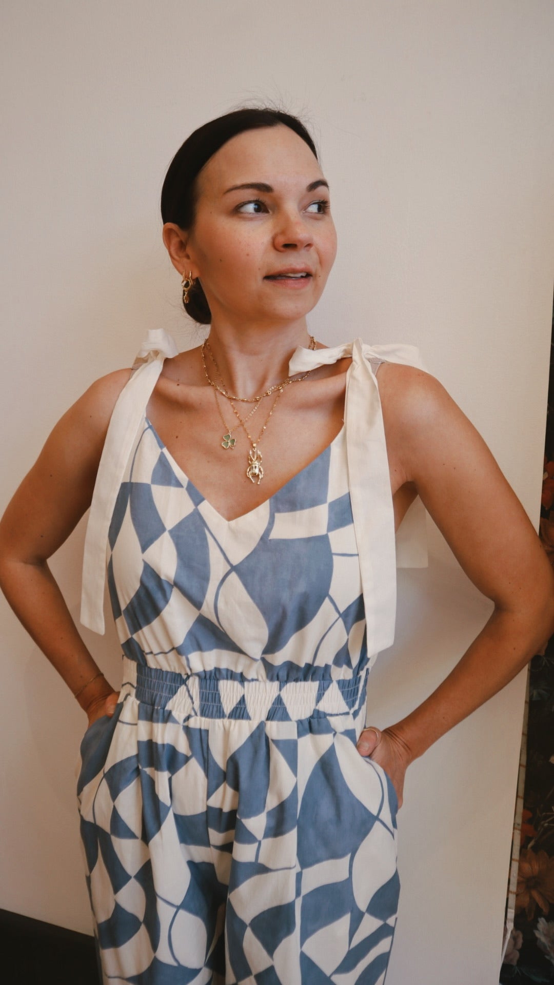 Geo Wide Leg Jumpsuit