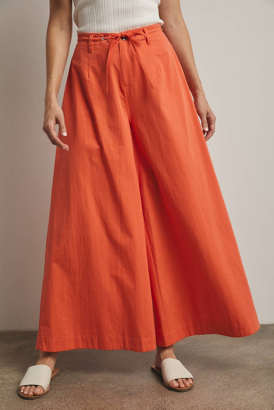Wide Leg Drawstring Trouser Pant