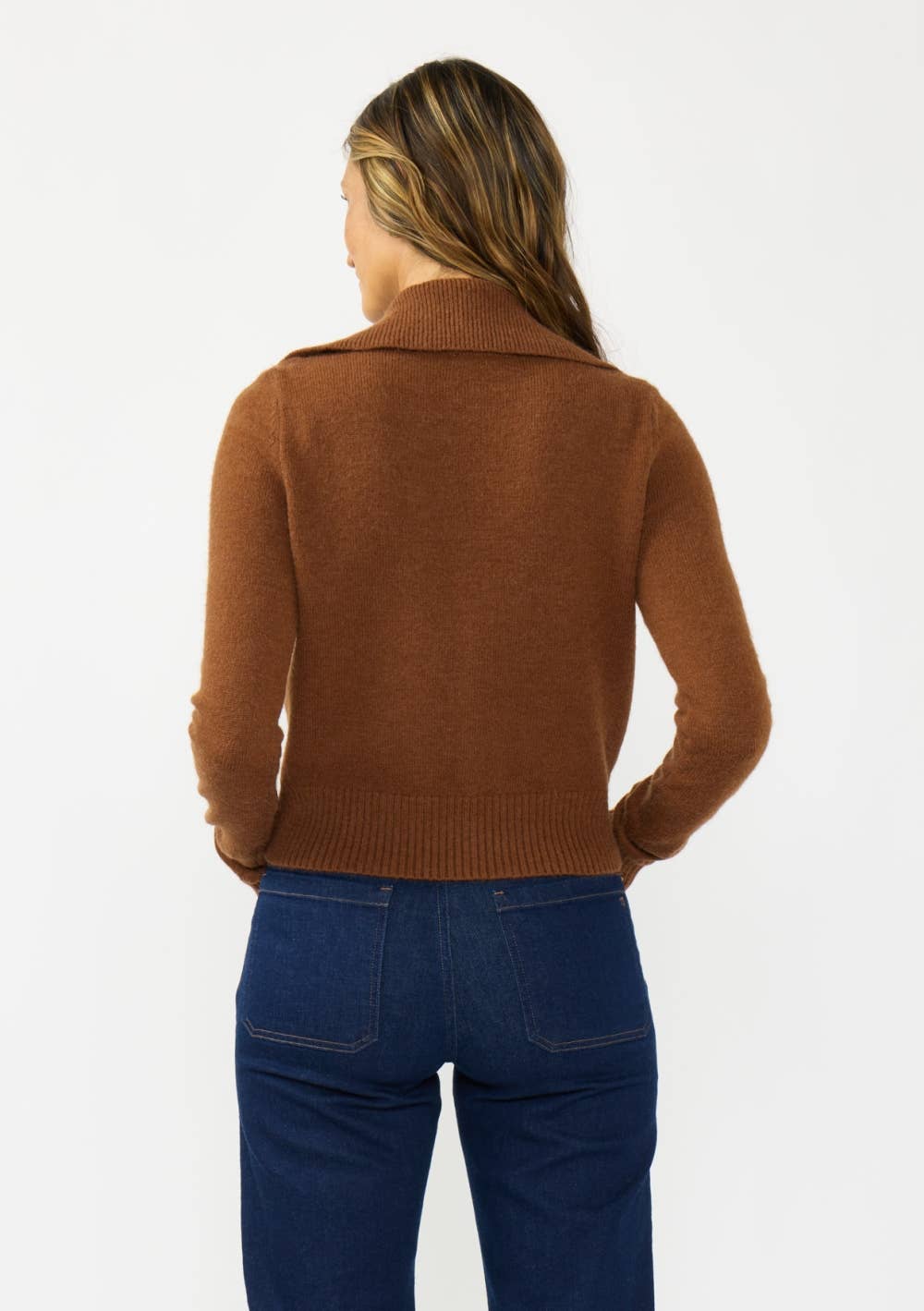 Cropped Collared Cardigan