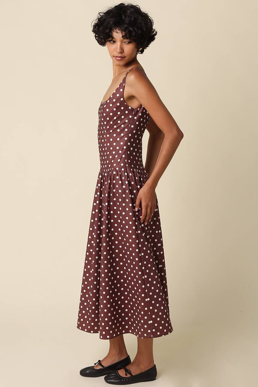 Polka Dot Midi Dress