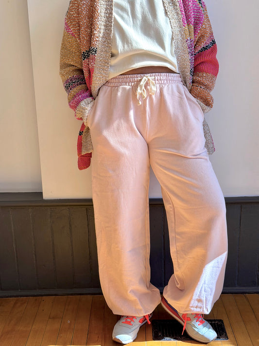 Acid Wash Wide Jogger Sweatpants