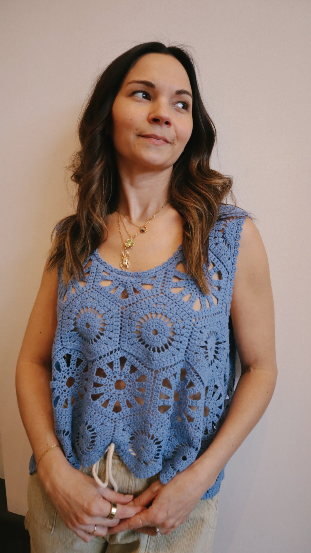 Scalloped Crochet Tank